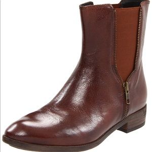 Caressa Cognac Leather Chelsea “Fuller” Boots